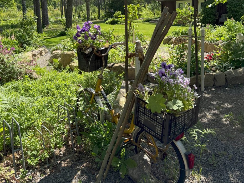 bepflanztes Fahrrad